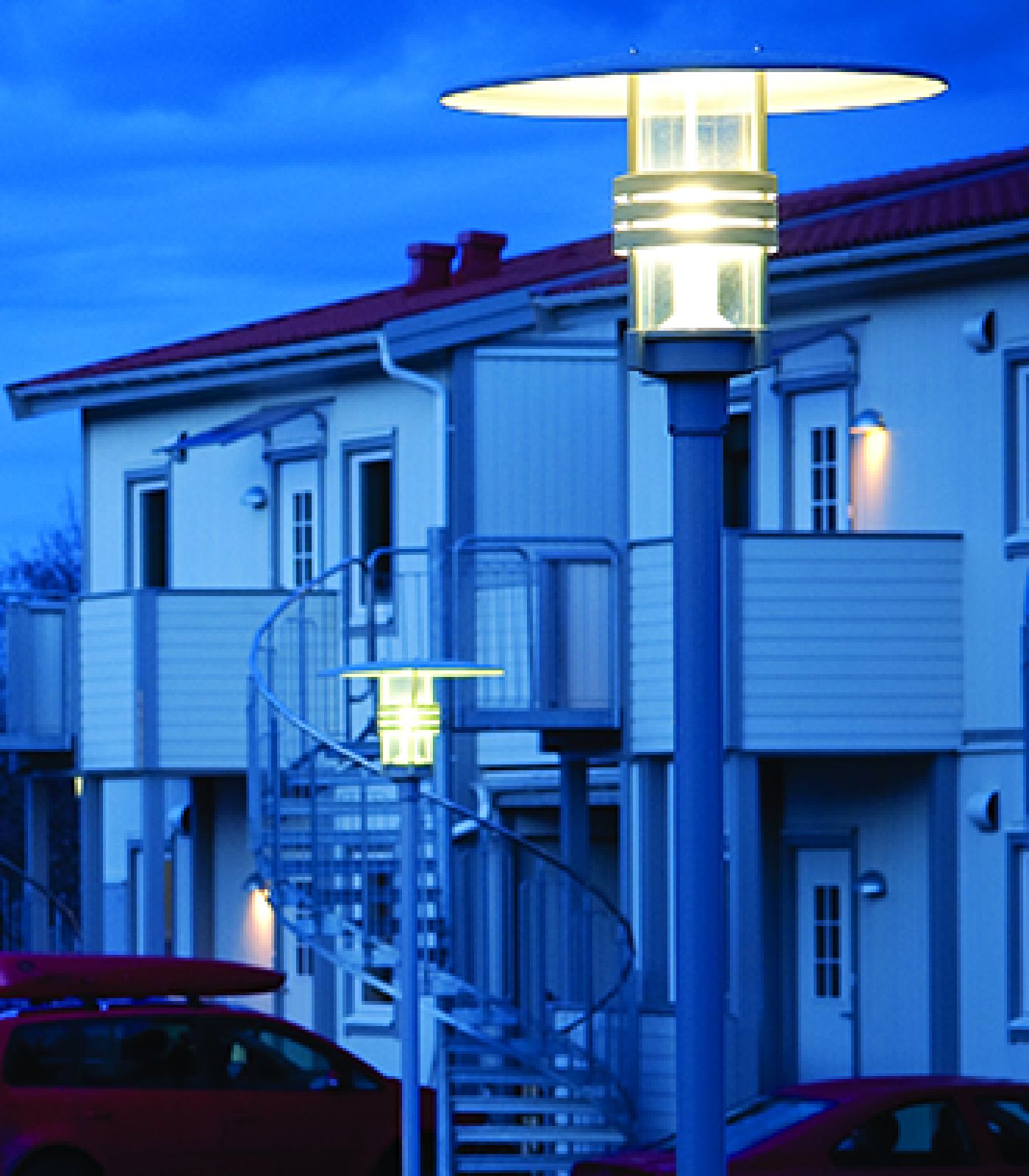 Norlys Visby Pole LED Flood Light Aluminium/ Graphite 27W 3000K IP65 - NLYS.577AL, NLYS.577GR (Pole Not Included)