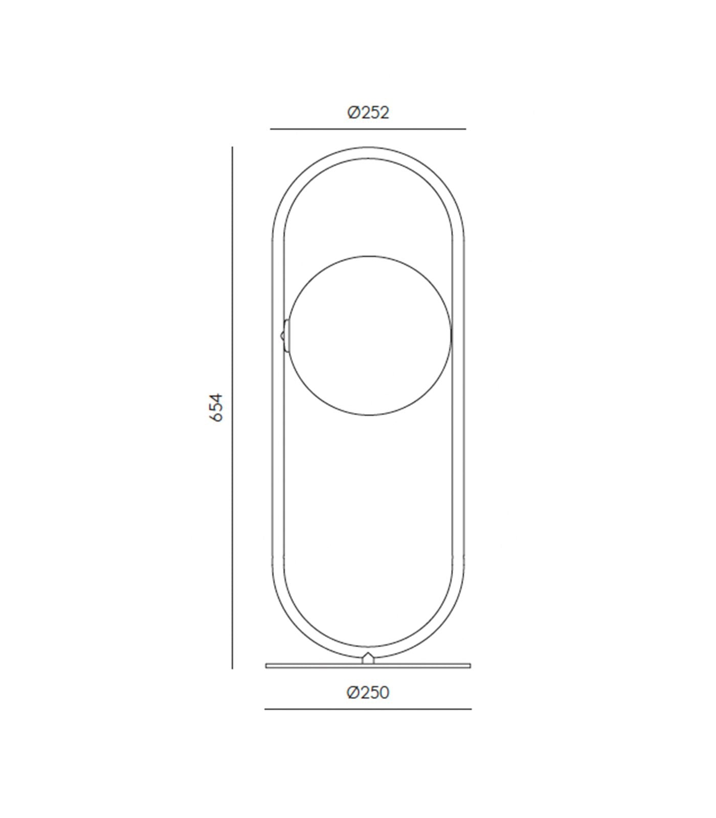 Aromas Abbacus Table Lamp Matte Black/ Matte Brass 5W - ARO.S1258/NEG, ARO.S1258/ORO