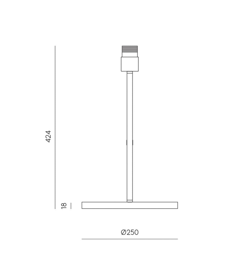 Aromas Hedra Table Lamp 3000K Matte Black 9W - ARO.S1159/NEG+801011/31