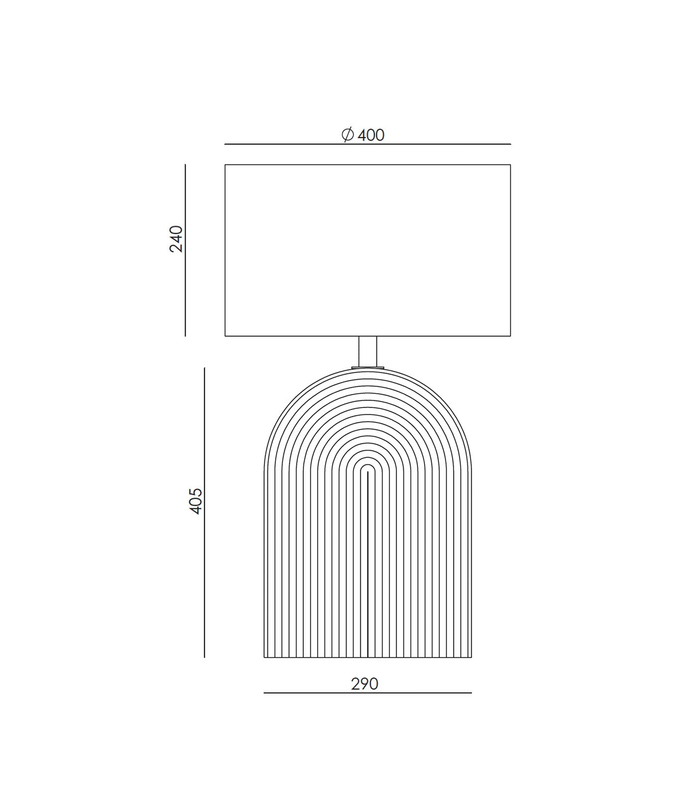 Arromas Lopo Table Lamp Green Leaf/ Matte Brass / Terracotta/Shiny Gold - ARO.LOPO/T