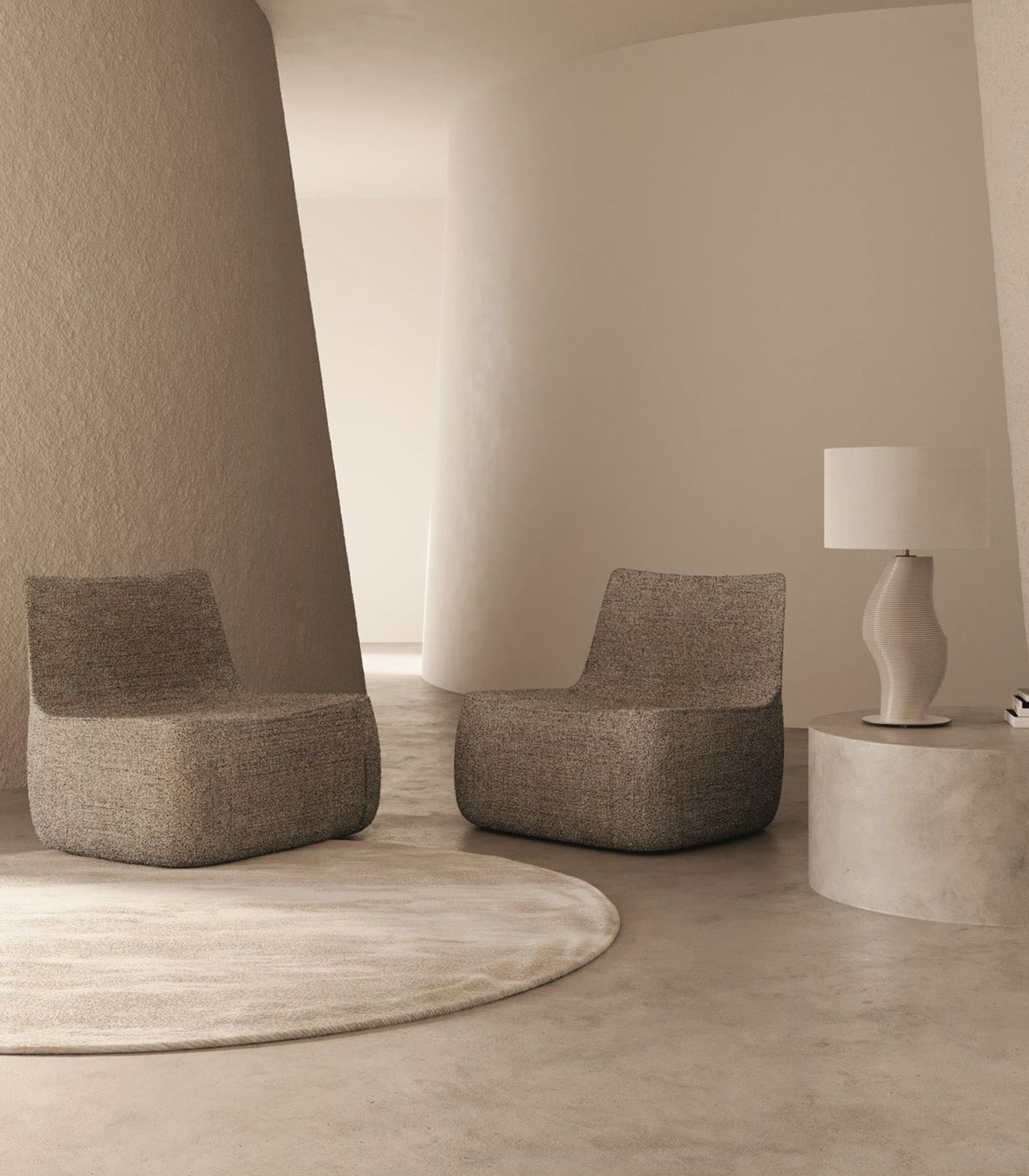 Aromas Luet Table Lamp Matte White/ Nude - ARO.NAC132/BCO/S2010Y50R+801011/40