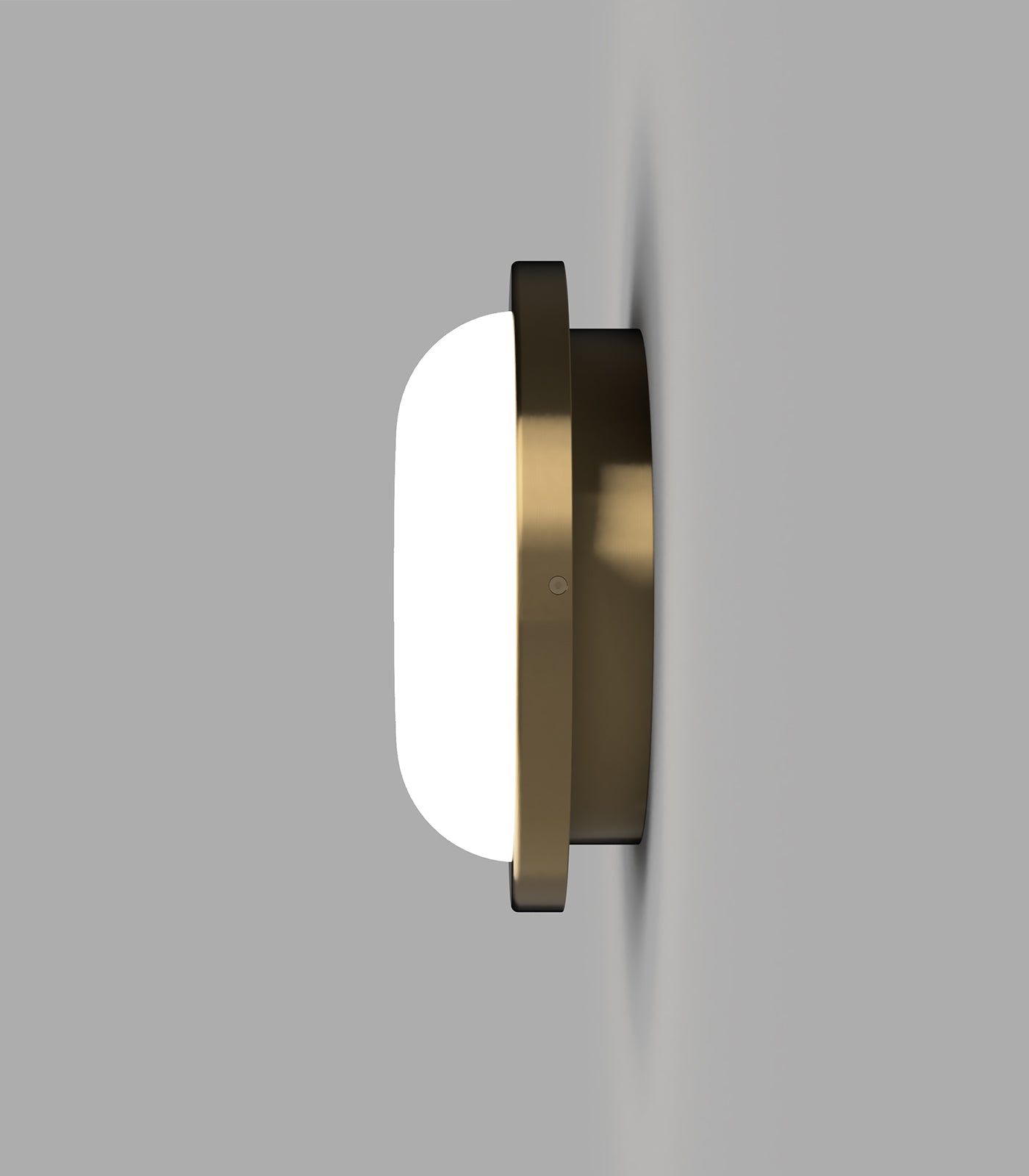 Lighting Republic Bode Round Wall/Ceiling Light 2700K Iron/ Brass/ White 10W IP65- LR.i01.85.RND