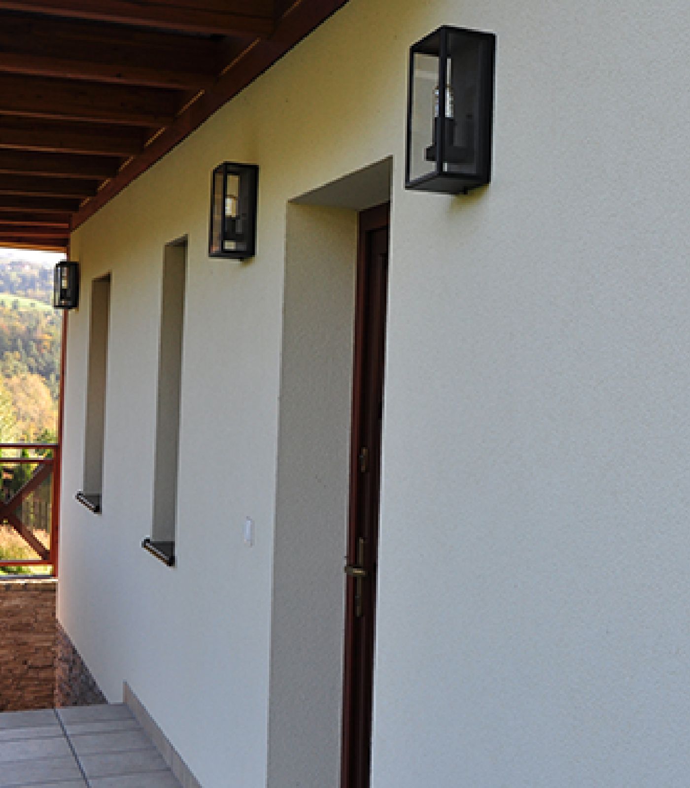 Norlys Lofoten Clear Flush Exterior Wall Lights Black IP44 - NLYS.1940B