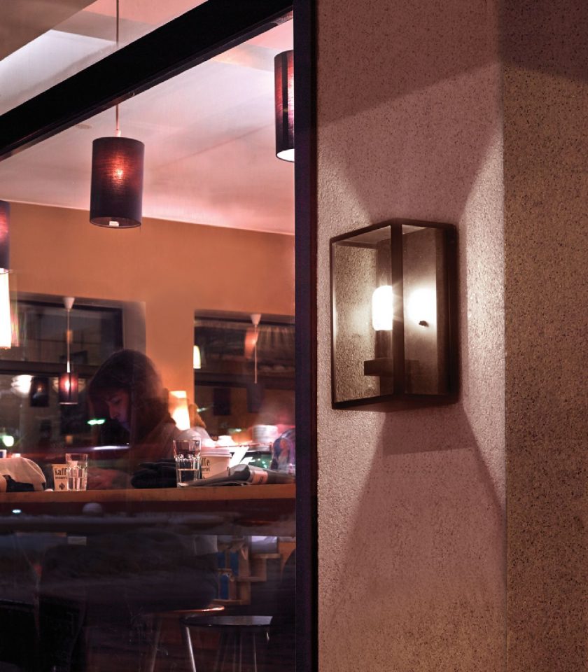 Norlys Lofoten Clear Flush Exterior Wall Lights Black IP44 - NLYS.1940B - Norlys