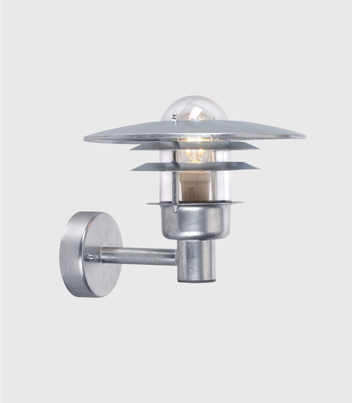 Norlys Larvik Exterior Wall Lights Black / Galvanized Steel IP55 - NLYS.690B, NLYS.690GA - Norlys