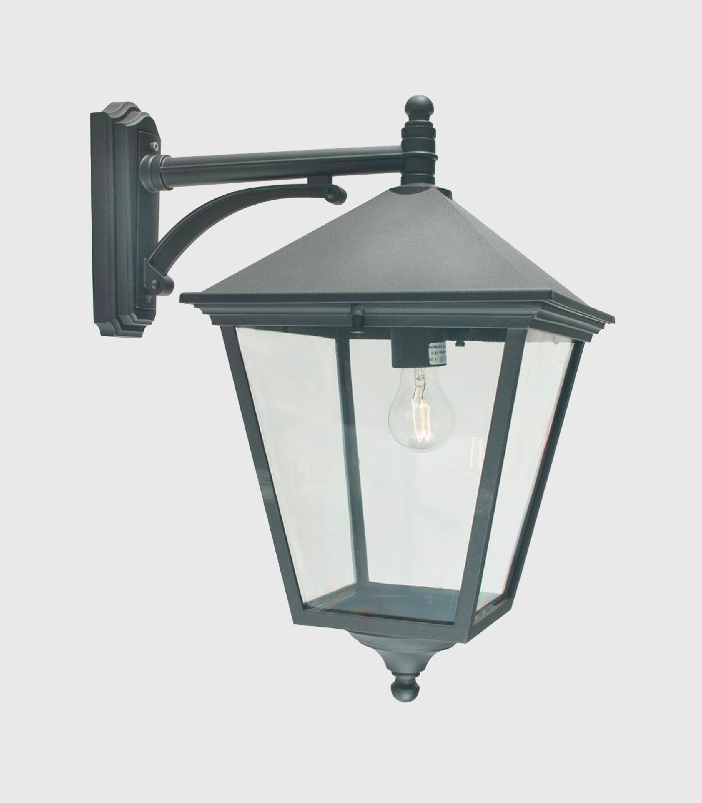 Norlys London Arm Small/Large Exterior Wall Lights Black / White IP54 - NLYS.480, NLYS.481, NLYS.490, NLYS.493- Norlys