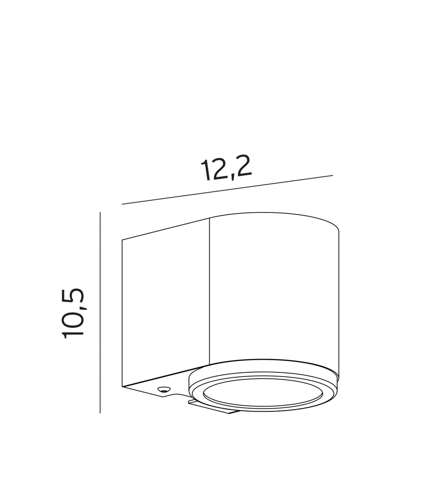 Norlys Mandal Small / Large Exterior Wall Lights Black / Galvanized Steel IP44 - NLYS.1374, NLYS.1371 - Norlys