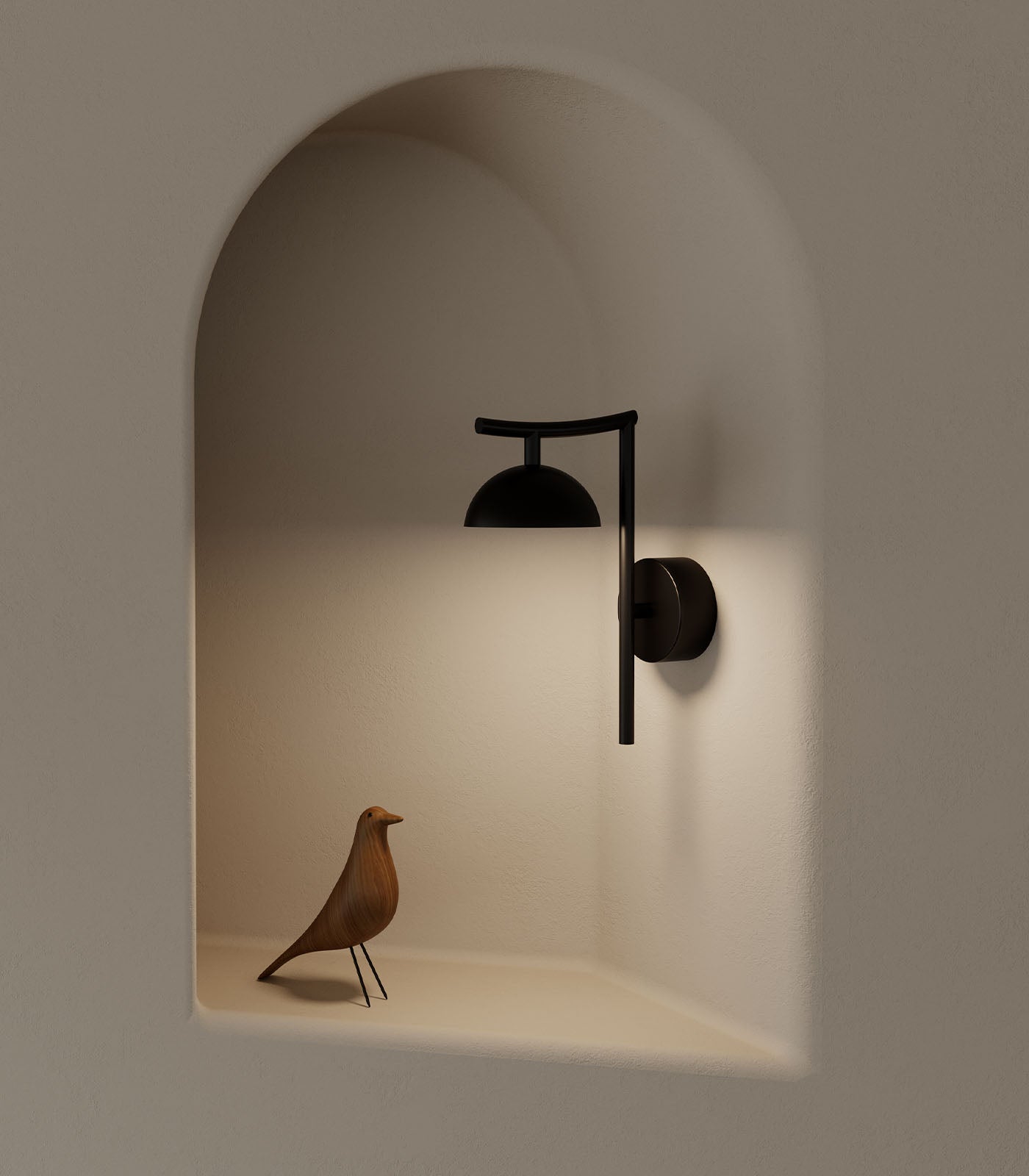Aromas Tana Wall Lights 2700K Matte Black 4W - ARO.A1309/NEG