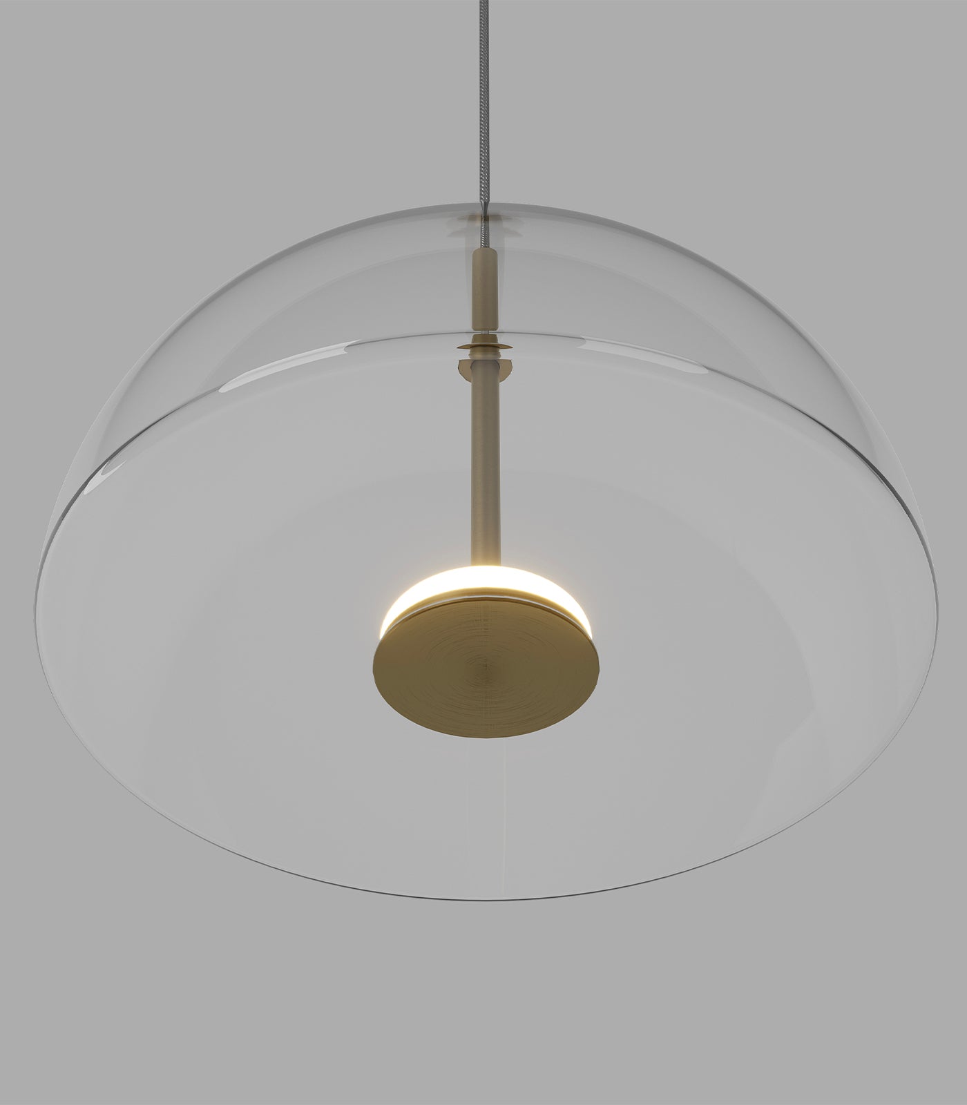 Lighting Republic Dome Air Interior Pendants 2700K Clear/ Frosted 4W- LR.i02.70.DM.CL.OB, LR.i02.70.DM.FR.OB