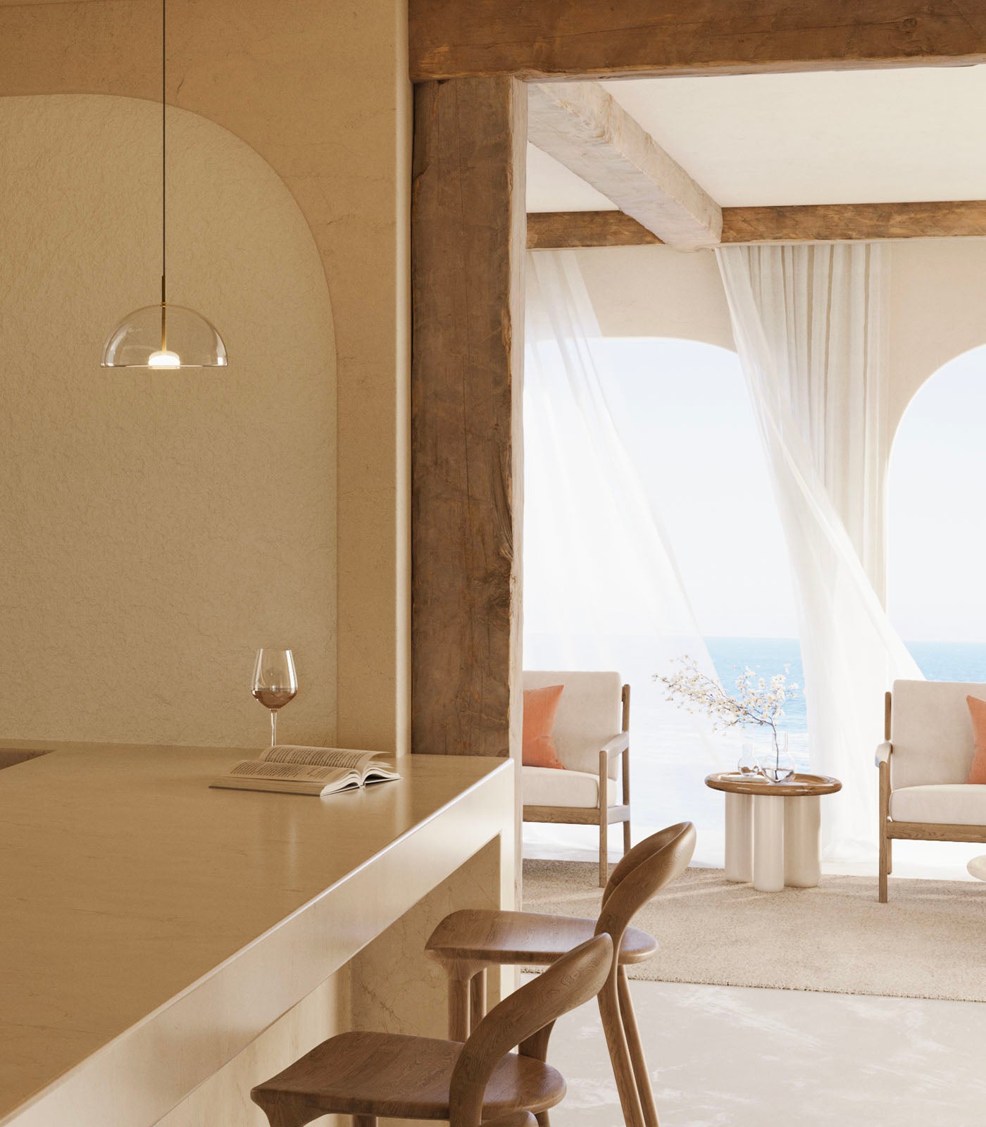 Lighting Republic Dome Air Interior Pendants 2700K Clear/ Frosted 4W- LR.i02.70.DM.CL.OB, LR.i02.70.DM.FR.OB