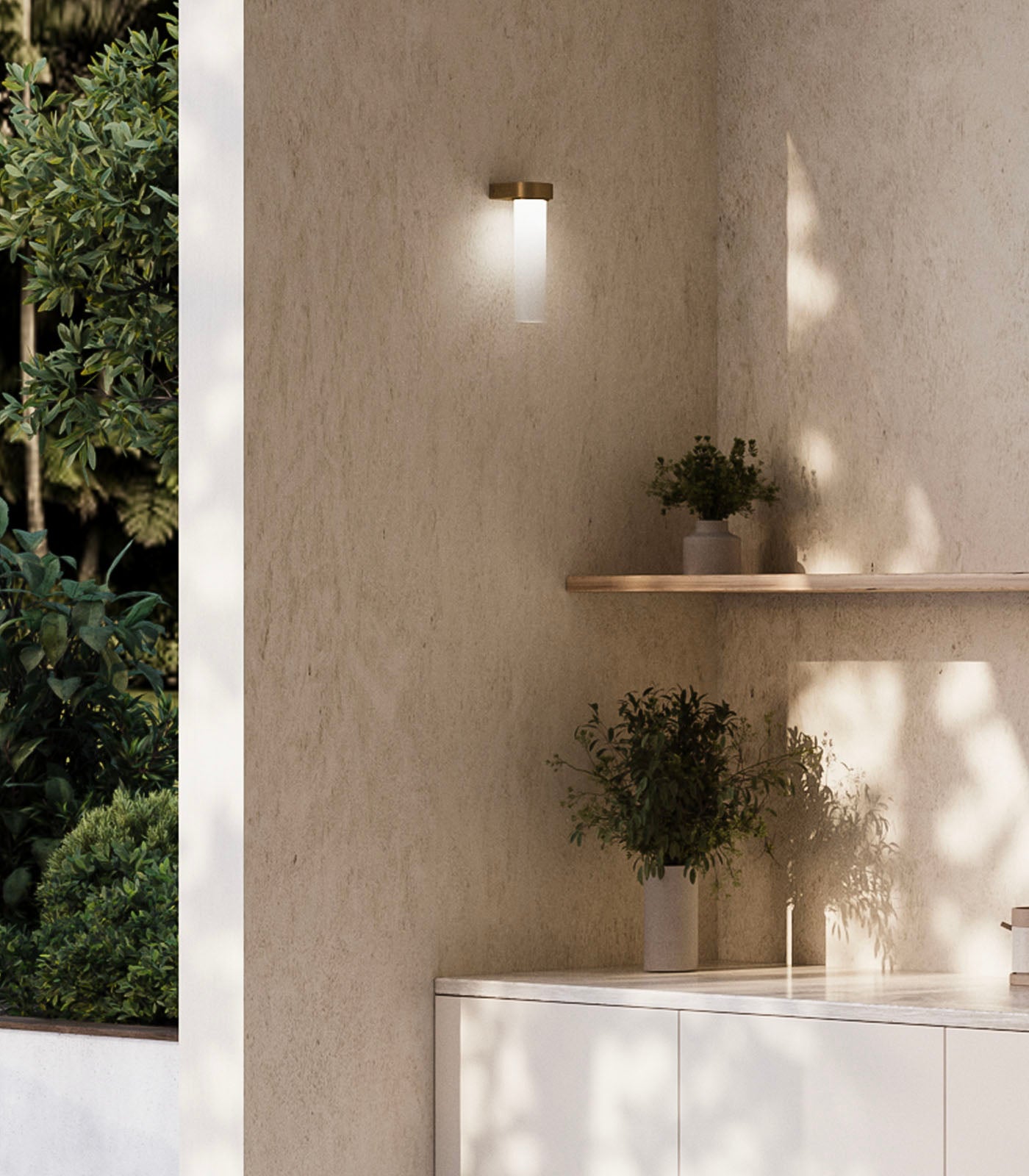Lighting Republic Edge Interior Wall Light 2700K Old Brass/ Iron 4W IP44- LR.i01.75. + LR.A05.001.