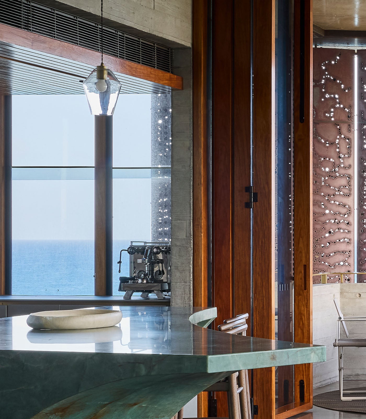 Lighting Republic Parlour Geo Interior Pendant Clear / White - LR.i02.25. + LR.A01.005.