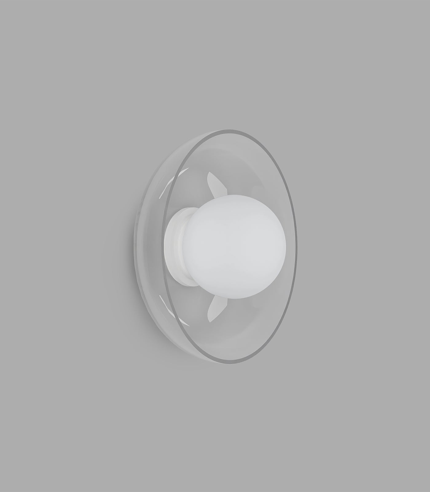 Lighting Republic Orb Artisan Wall Lights Clear/ White 240V IP44- LR.i01.54f.