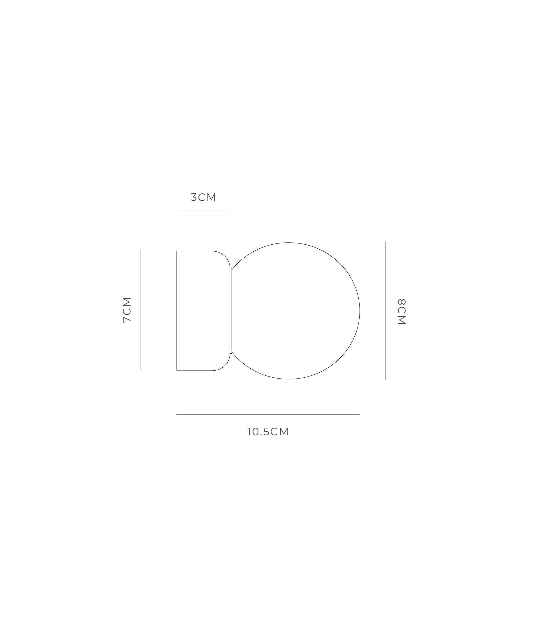 Lighting Republic Orb Deco Wall Lights White/ Iron/ Old Brass 240V IP44- LR.i01.54d