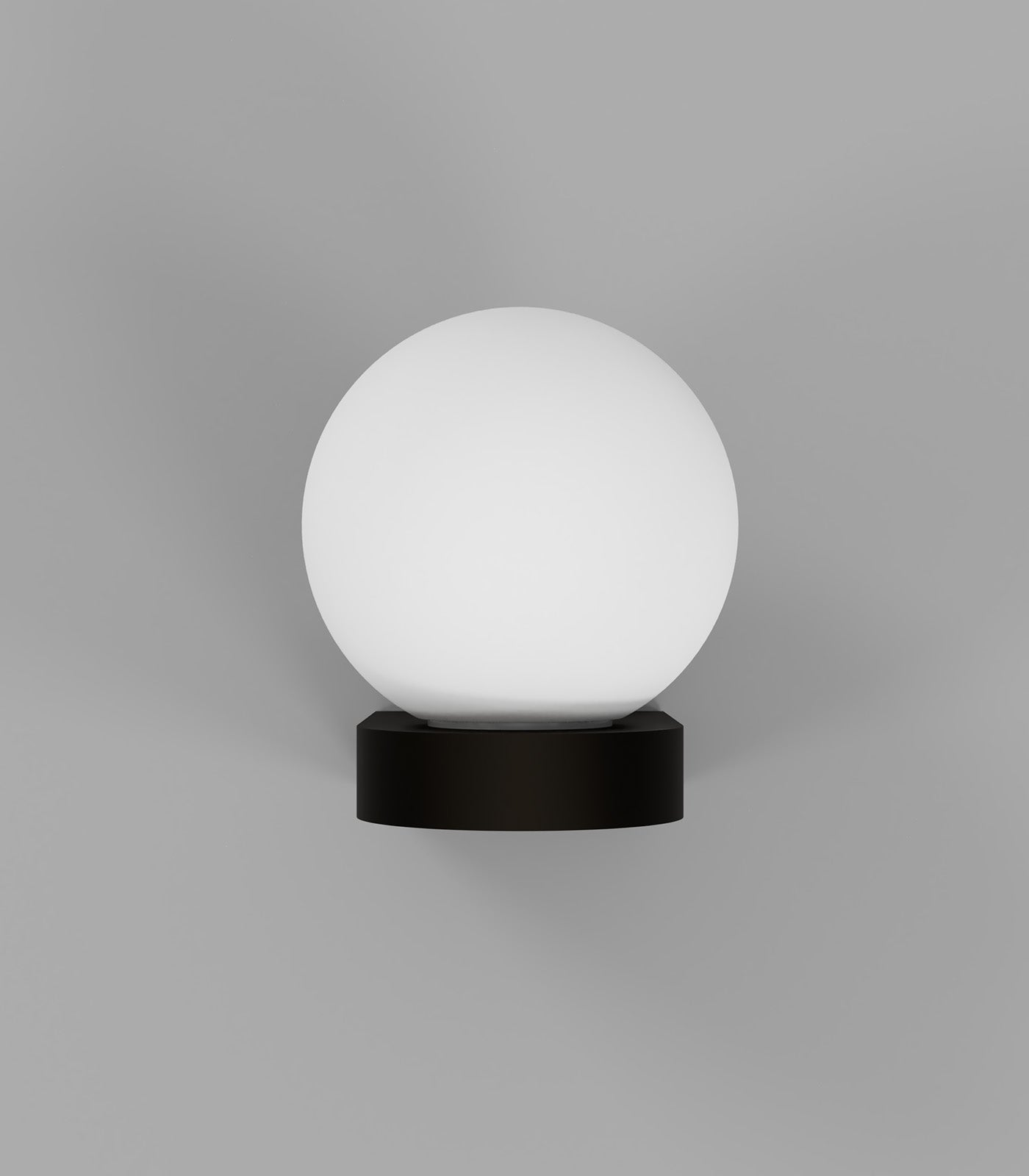 Lighting Republic Orb Ledge Exterior Wall Lights Small / Medium IP44 - LR.E01.54.DB + LR.A03.WH