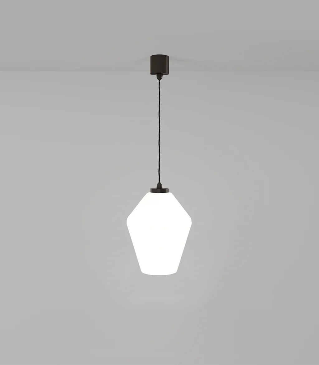 Lighting Republic Parlour Geo Interior Pendant Clear / White - LR.i02.25. + LR.A01.005.