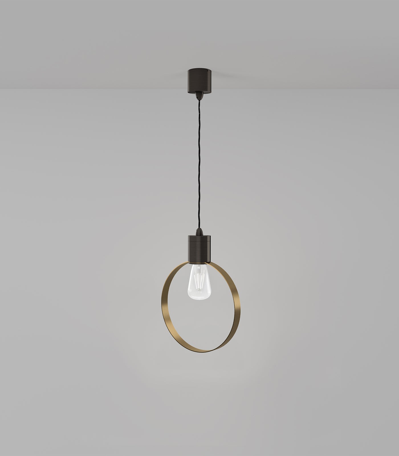 Lighting Republic Parlour Ring Interior Pendant Old Brass/ Iron - LR.i02.25.+ LR.A35.RNG.