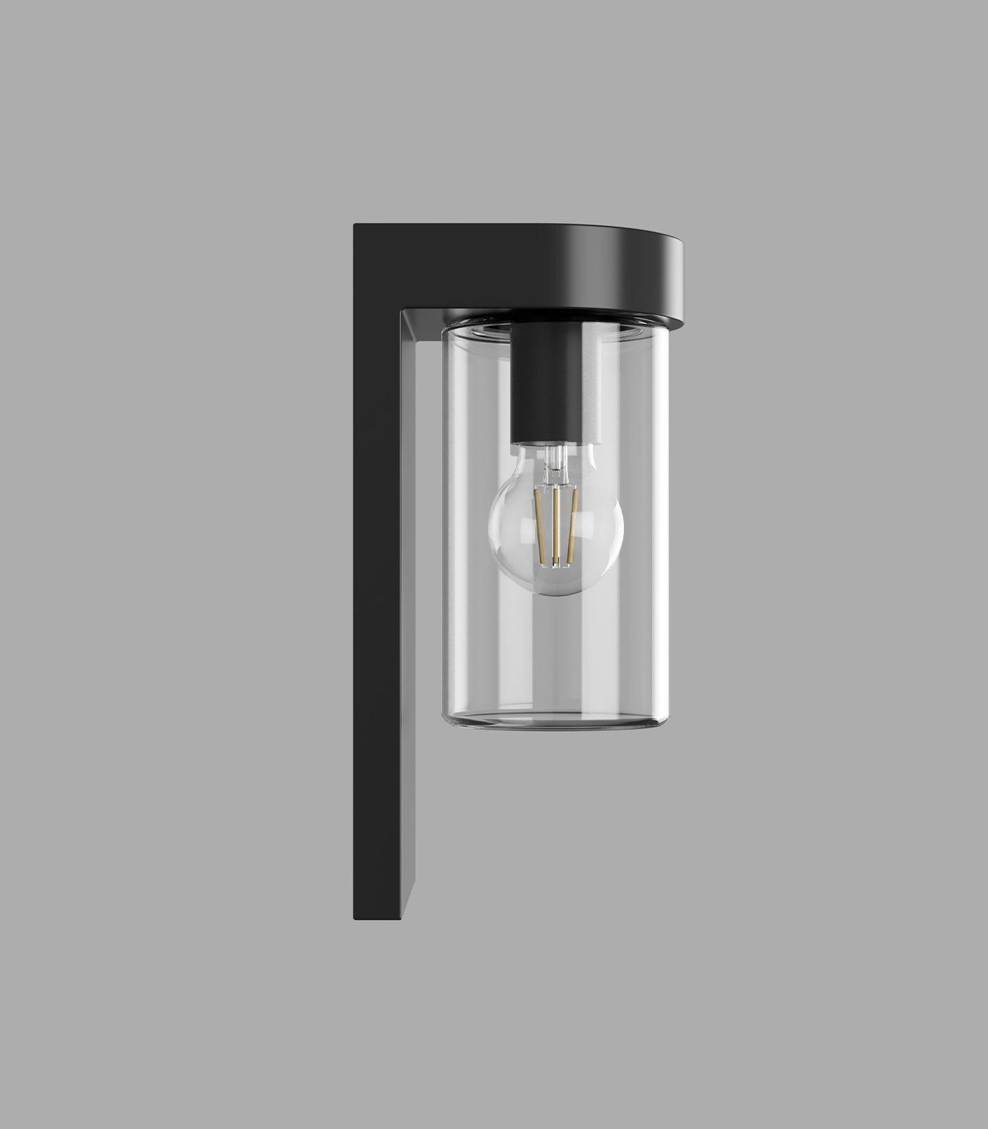 Lighting Republic Tuva Exterior Wall Light White / Clear IP44 - LR.E01.77.ST + LR.E01.77.