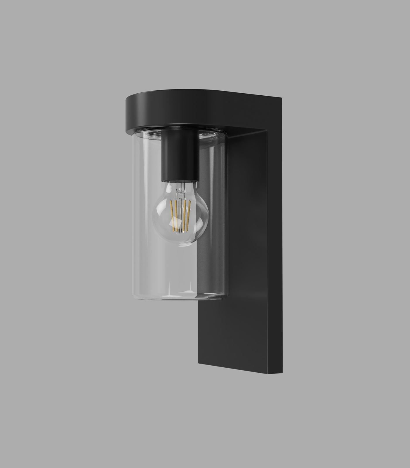 Lighting Republic Tuva Exterior Wall Light White / Clear IP44 - LR.E01.77.ST + LR.E01.77.