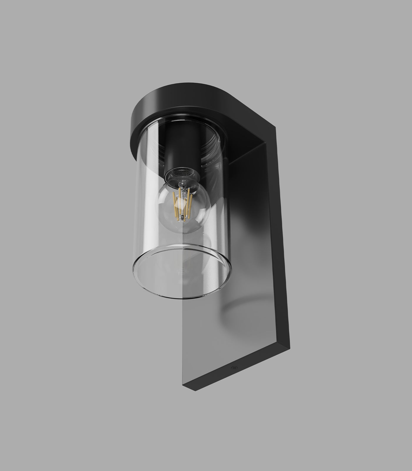 Lighting Republic Tuva Exterior Wall Light White / Clear IP44 - LR.E01.77.ST + LR.E01.77.
