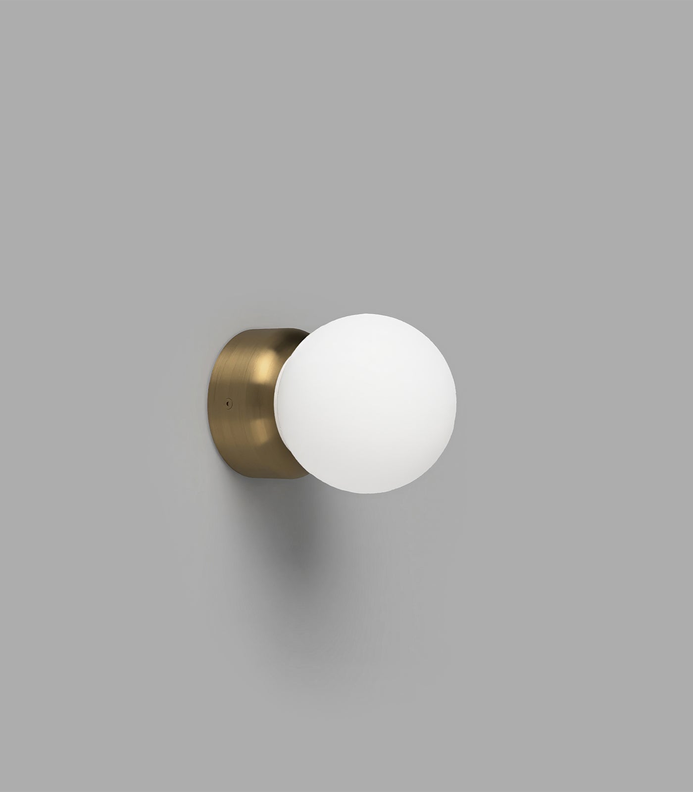 Lighting Republic Orb Deco Wall Lights White/ Iron/ Old Brass 240V IP44- LR.i01.54d
