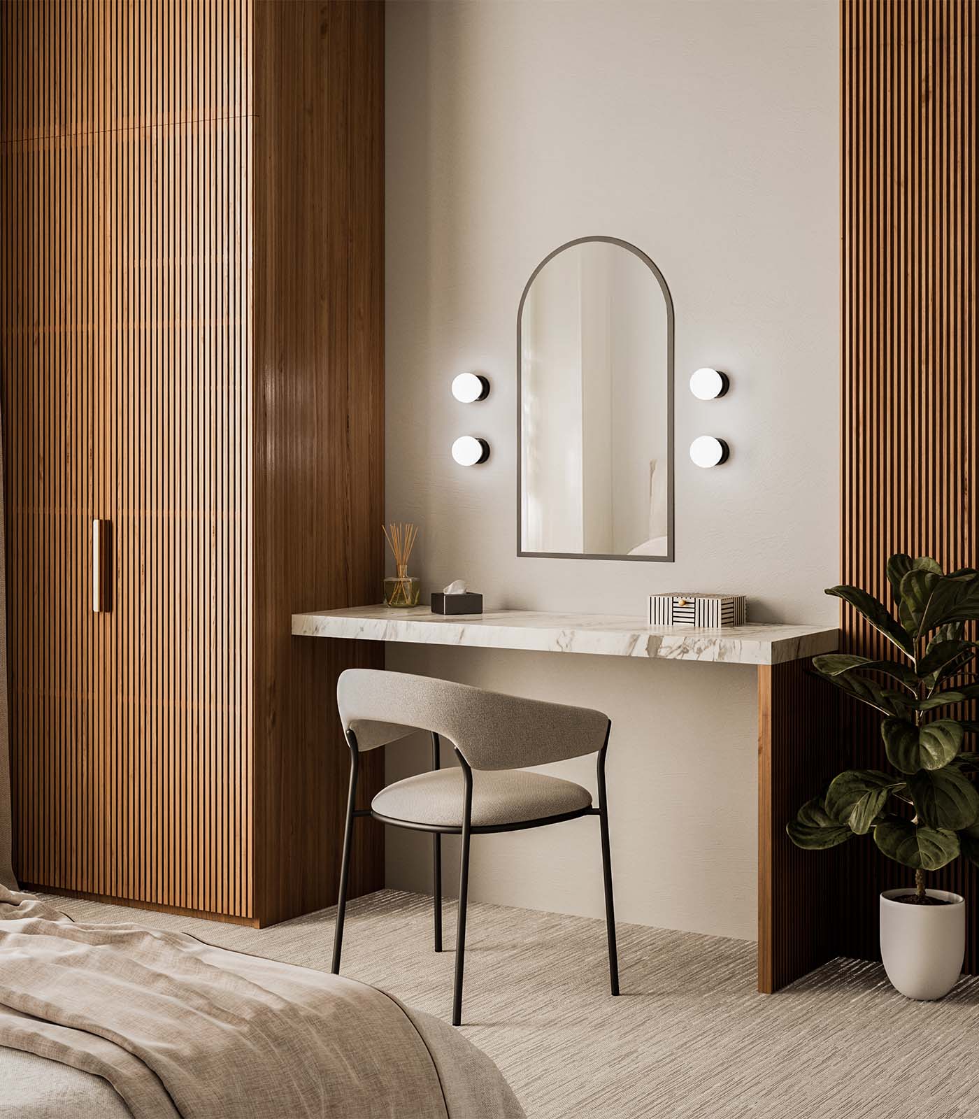 Lighting Republic Orb Deco Wall Lights White/ Iron/ Old Brass 240V IP44- LR.i01.54d