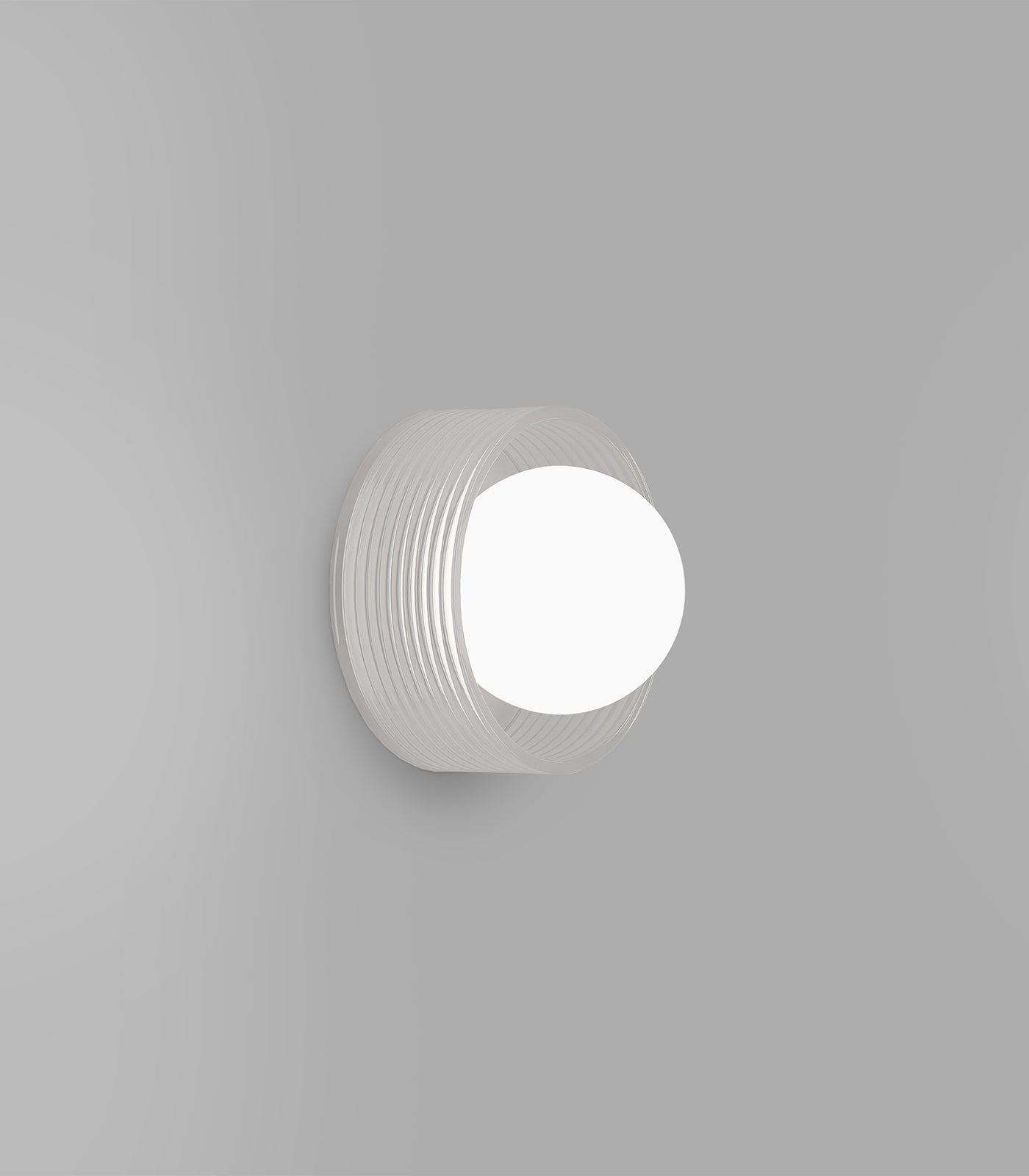 Lighting Republic Orb Sur Ribbed Wall Lights Clear/ White 240V IP44- LR.i01.54e.R