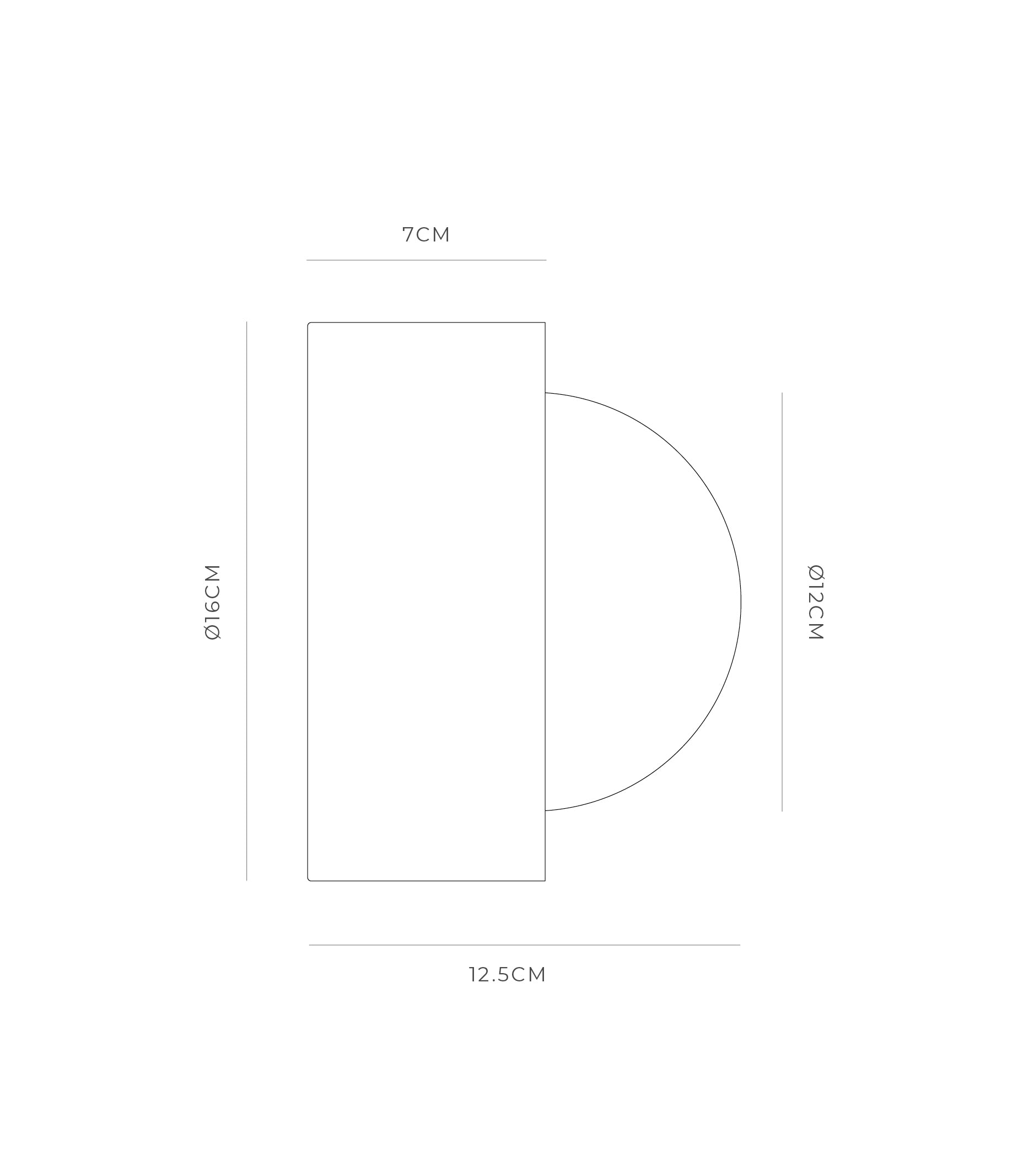 Lighting Republic Orb Sur Large Wall Lights White/ Iron/ Old Brass 240V IP44- LR.i01.54e.L.