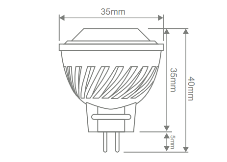 Domus NON-DIM KEY MR11 Lamps and Globes 3000K 6000K 3W 12V IP54 - 65016, 65017
