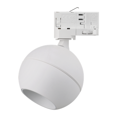 Domus Moon Dimmable Head Spot LED Track Light Tri- Black/ White 6/9W 240V IP20 - 22800, 22801