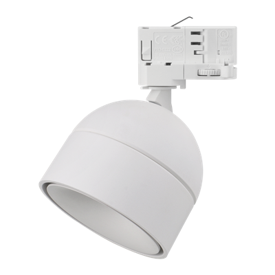 Domus Moon Dimmable Head Tube LED Track Light Tri - Black / White 6/9W 240V IP20 - 22802, 22803 - Domus Lighting