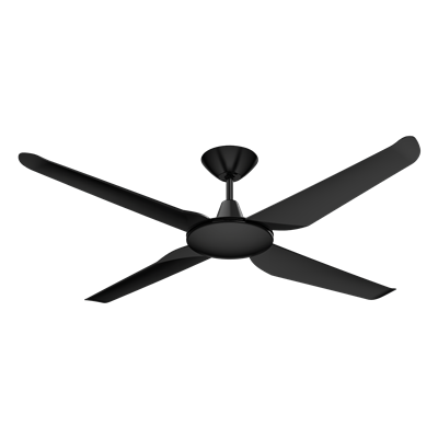 Domus Motion 4 Blade 52in. Ceiling Fan Tri - Black / White 26W 240V - 60040, 60041 - Domus Lighting