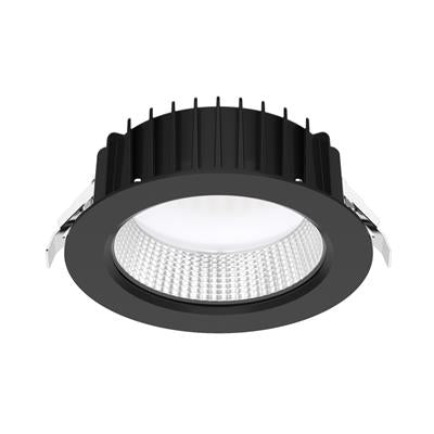 Domus Neo-Pro Round Recessed Dimmable LED Downlight Kit Tri - Black 25W 240V IP65 - 20917