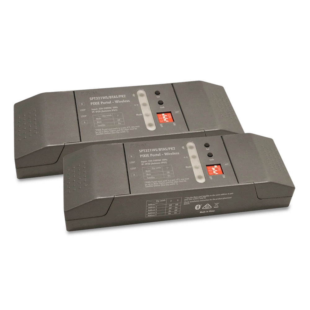 SAL PIXIE Portal Wireless Smart Lighting Control Grey 240V- SPT321WS/BTAS/PK2