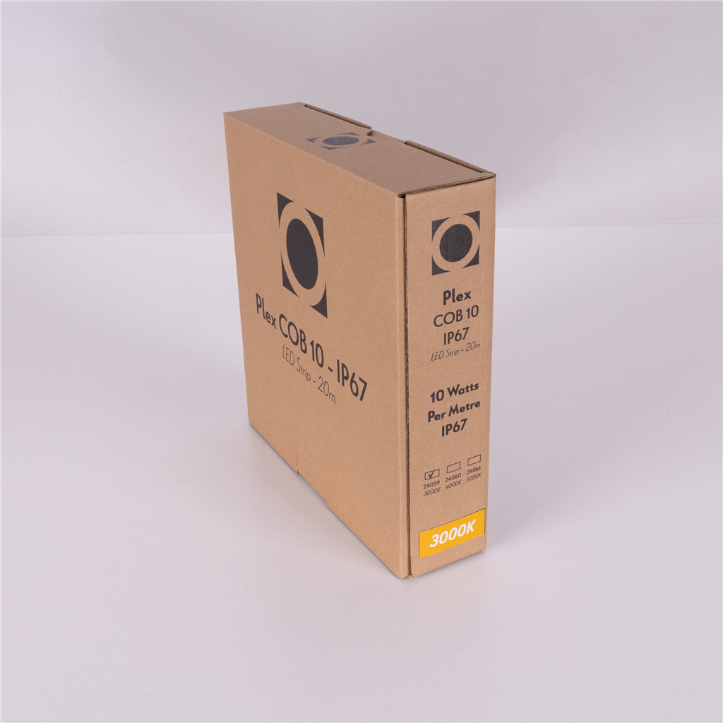 Domus PLEX-COB-10-IP67 LED Strip and Channels Tri - 10W 24V IP67 - 24059, 24060, 24061 -Domus Lighting