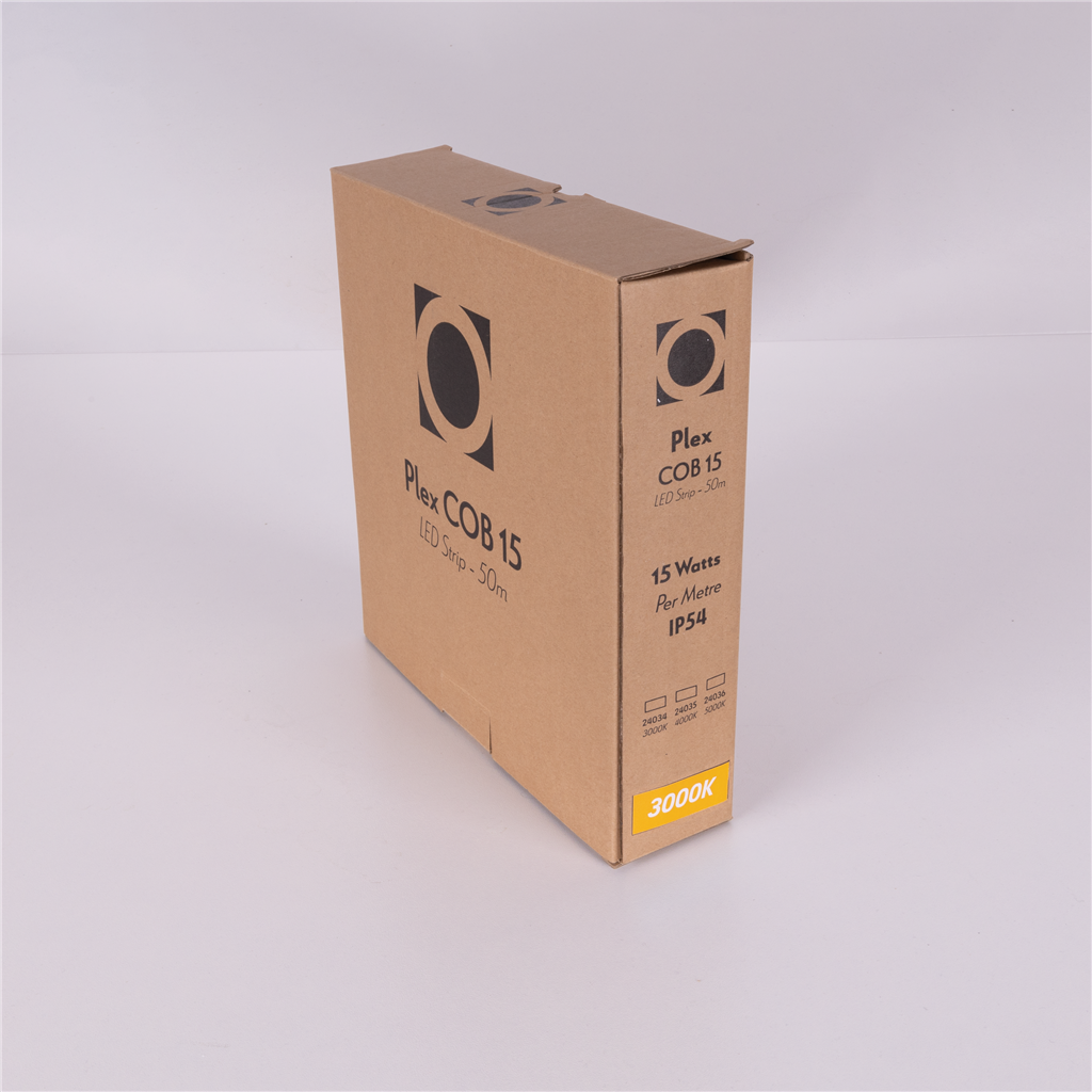 Domus PLEX-COB-15 LED Strip and Channels Tri - 15W 24V IP54 - 24034, 24035, 24036 50M PACK - Domus Lighting