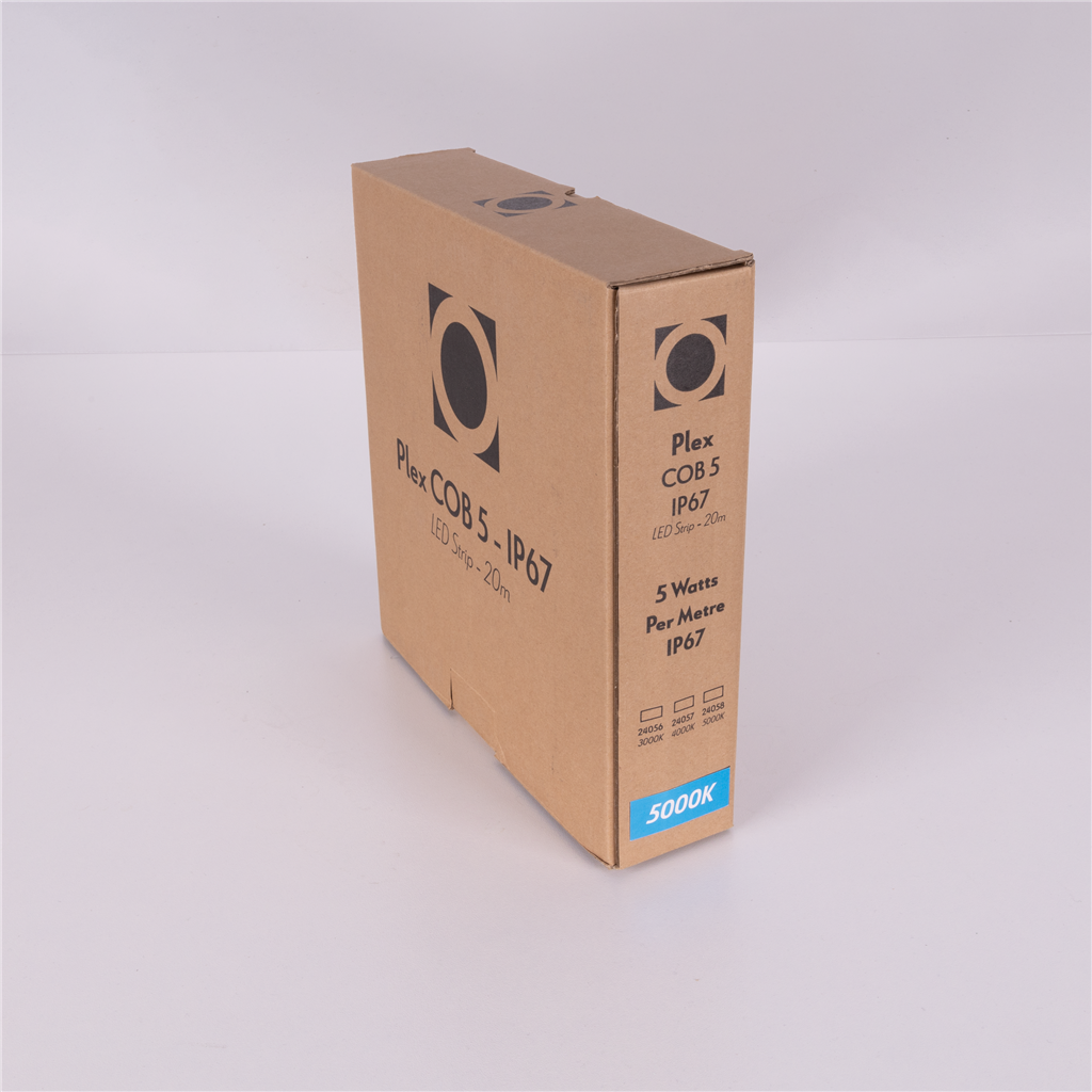 Domus PLEX-COB-5-IP67 20M LED Strip and Channels Tri - 5W 24V IP67 - 24056, 24057, 24058 - Domus Lighting