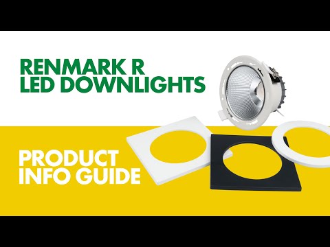 SAL RENMARK S9083R LED Downlights Tri - Black / White 24/35W 240V IP64 - S9083R35TC/DP, S9083SQ/WH/P, S9083RD/BK/P, S9083SQ/BK/P