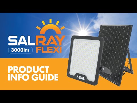 SAL SALRAY 3000 FLEXI LED Flood Lights 5000K Black 10W IP65- SSPF3000