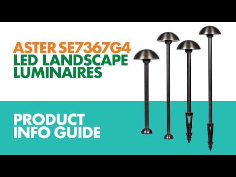 SAL ASTER DZINE Garden Spike Lights 3000K Black 2.5W 12V IP65- SE7367G4/BK