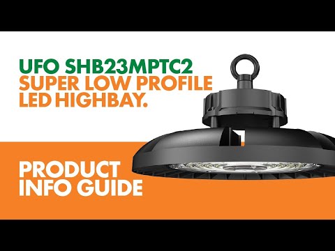 SAL UFO SHB23MPTC2 LED Highbays Tri - Black 150/200W 240V IP65 - SHB23MP150TC2, SHB23MP200TC2