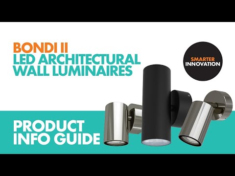 SAL BONDI II Exterior Wall Lights Tri - Aluminium / Black / Stainless Steel 5W 240V IP65 - SL7321/TC - SAL Lighting