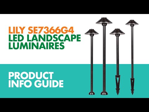 SAL LILY DZINE Garden Spike Lights 3000K Black 2.5W 12V IP65- SE7366G4/BK
