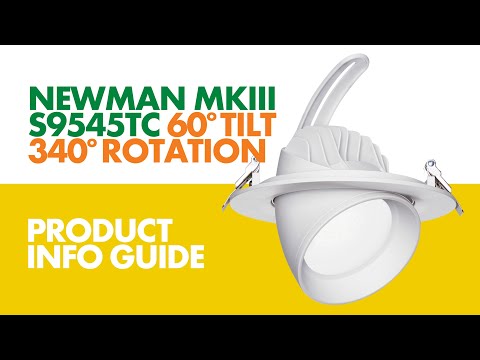 SAL NEWMAN MKIII S9545TC/DP2 LED Downlights Tri - White 28/38W 240V IP20 - S9545TC/WH/DP2