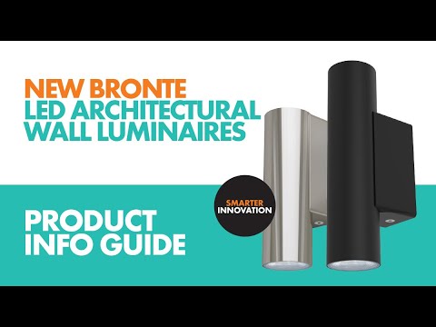 SAL NEW BRONTE Exterior Wall Lights Tri - Black/ Stainless Steel/ Aluminium Stainless 3W 240V IP65 - SL7021TC