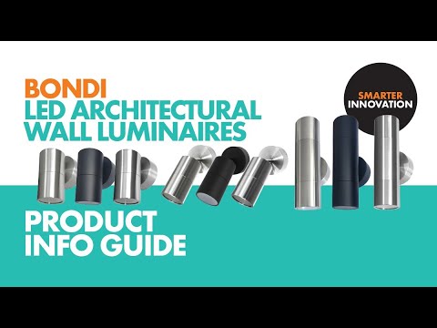 SAL BONDI SE7122TC Exterior Wall Lights Tri - Stainless Steel/ Black/ White 8W 240V IP65 - SE7122TC