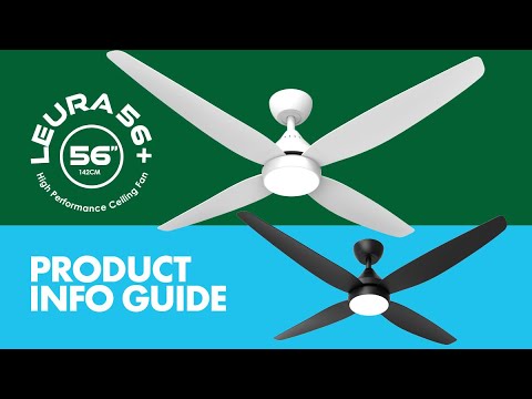 SAL LEURA 56 + SDCF11/56/4/L 4 Blade Ceiling Fans 30W 240V- SDCF11/56/4/L