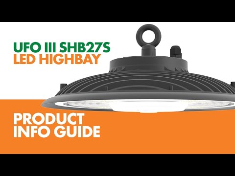 SAL UFO III SHB27S LED Highbays 5000K Black/ White 150/200W 240V IP66 - SHB27S