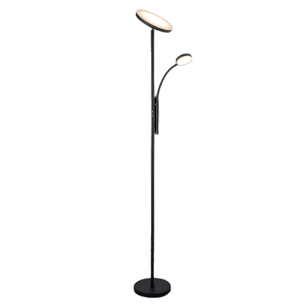 Domus SAMSON-FL Dimmable M&C FLOOR LAMP Tri - Black 240V - 22830 - Domus Lighting