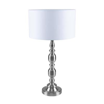 Domus SANDRA-TL Table Lamp Antique Brass / Satin Chrome 240V IP20 - 22545, 22546 - Domus Lighting